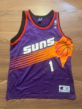 Vintage Penny Hardaway Champion Jersey Phoenix Purple Big Sun